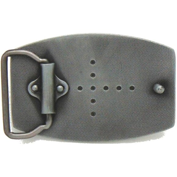 Men's Black Cocky Belt Buckle Western Cowboy Native American (CKY-01-B) - Picture 3 of 3